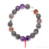 Quartz with Amethyst, Goethite & Hematite Bracelet from Brazil | Venusrox