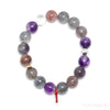 Quartz with Amethyst, Goethite & Hematite Bracelet from Brazil | Venusrox