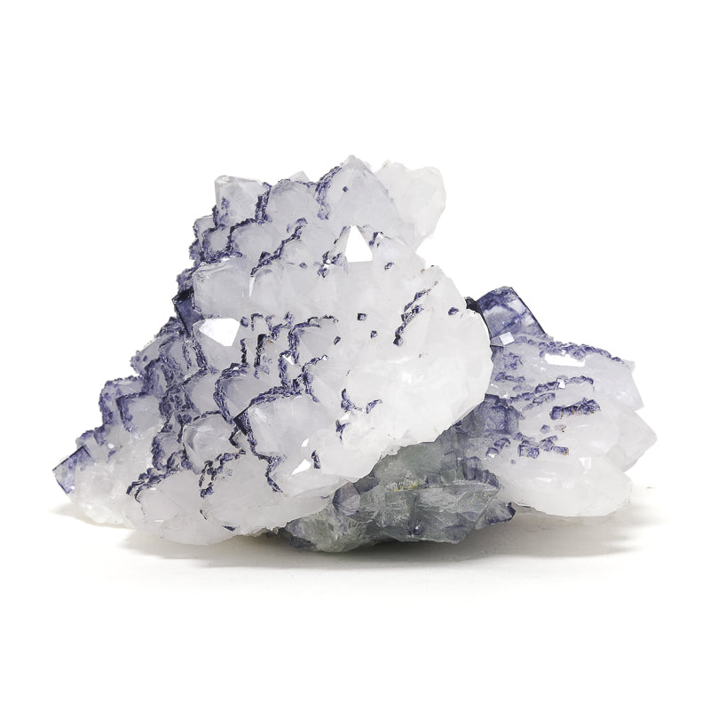 Fluorite on Quartz Natural Crystal from Changshan Co., Quzhou, Zhejiang, China | Venusrox