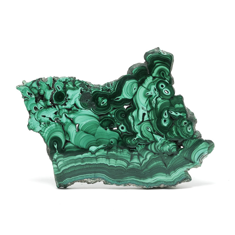 Malachite Polished/Natural Slice from the Democratic Republic of Congo | Venusrox