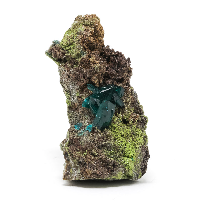 Dioptase on Matrix Natural Crystal from Renéville, Kindanba District, Pool Department, Demacratic Republic of the Congo | Venusrox