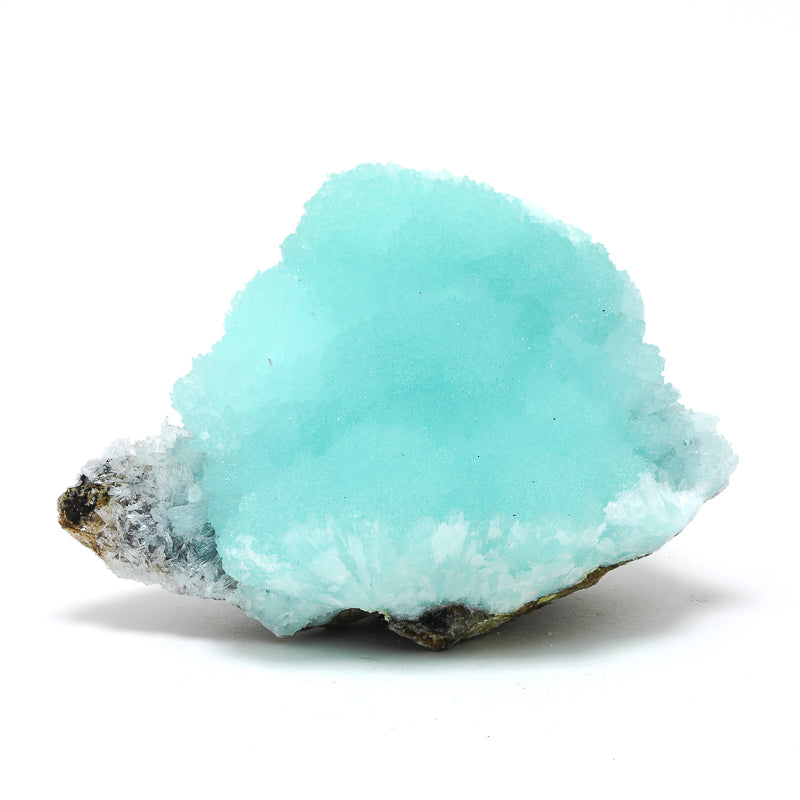Blue Aragonite on Matrix Natural Crystal from Dongchuan District, Kunming, Yunnan, China | Venusrox