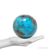 Chrysocolla with Quartz & Matrix Polished Sphere from Peru | Venusrox