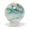 Chrysocolla in Quartz Polished Sphere from Peru | Venusrox
