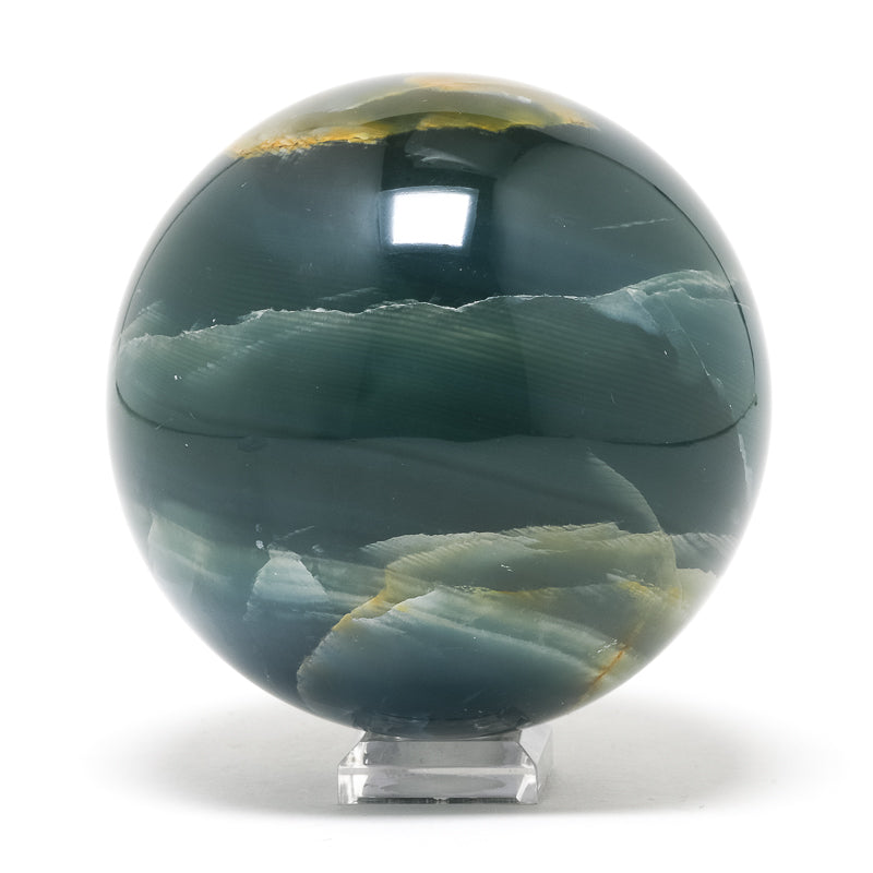 Blue Calcite Polished Sphere from Argentina | Venusrox