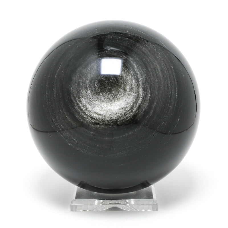 Silver Sheen Obsidian Polished Sphere from Mexico | Venusrox