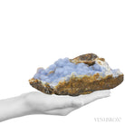 Blue Chalcedony pseudomorph after Anhydrite on Matrix Natural Crystal from Rumy Pata, Ichuna, General Sanchez Cerro Province, Moquegua, Peru | Venusrox