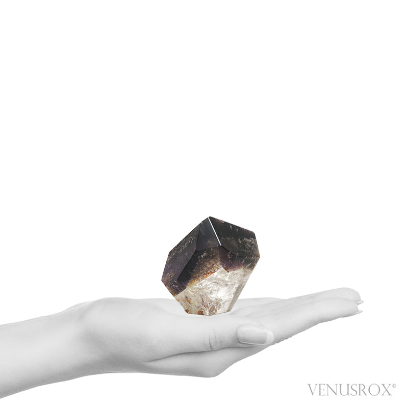 Amethyst with Clear Quartz Polished Point from Cristalina, Goiás, Brazil | Venusrox