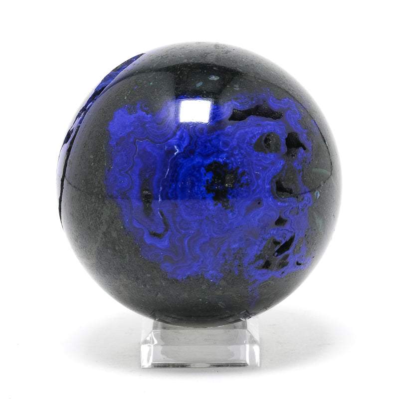 Azurite with Matrix Sphere from the Altai Mountains, Siberia, Russia | Venusrox