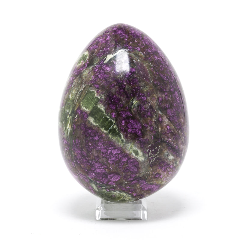 Chromium Iowaite and Serpentine Polished Egg from Kaznakhtinskii ultrabasic massif, Russia | Venusrox