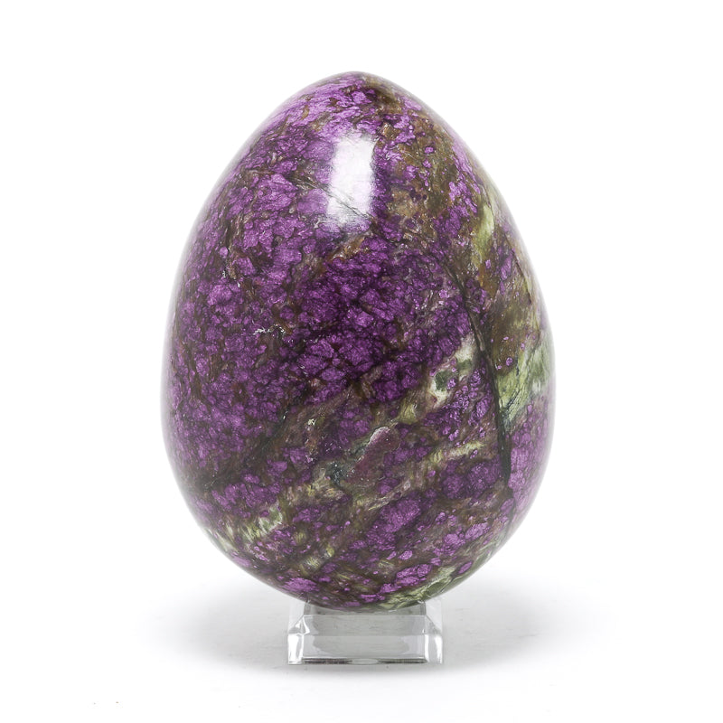 Chromium Iowaite and Serpentine Polished Egg from Kaznakhtinskii ultrabasic massif, Russia | Venusrox