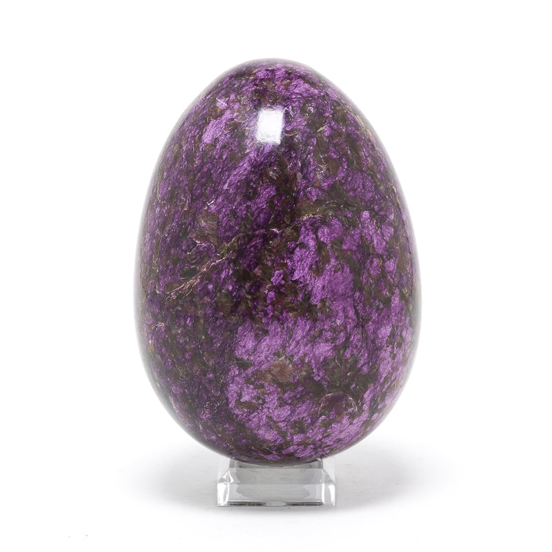Chromium Iowaite and Serpentine Polished Egg from Kaznakhtinskii ultrabasic massif, Russia | Venusrox