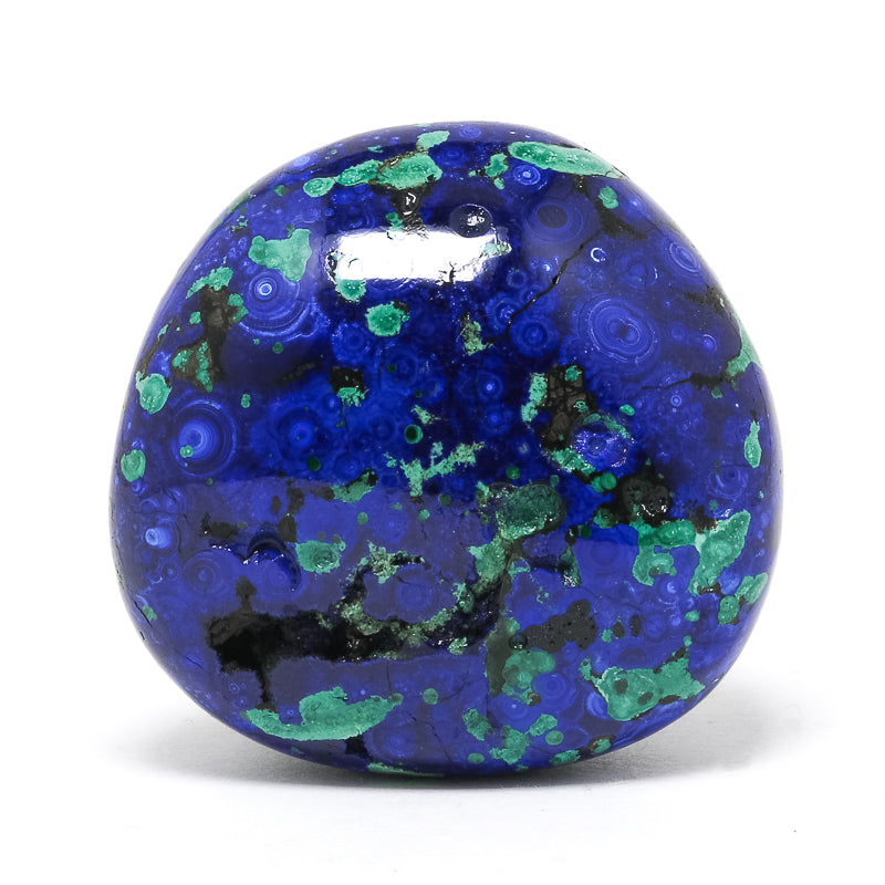 Azurite & Malachite Polished Crystal from the Altai Mountains, Siberia, Russia | Venusrox