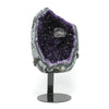 Amethyst with Calcite Polished/Natural Cluster from Uruguay mounted on a bespoke stand | Venusrox