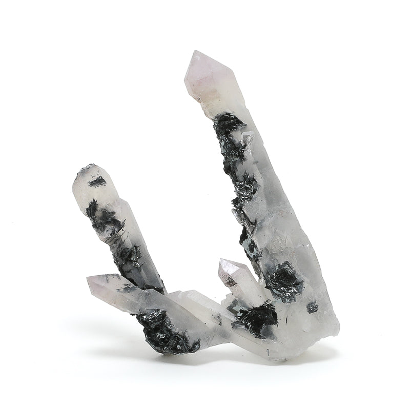 Hematite on Quartz Natural Double Terminated Point from the Huanggang Mines, Hexigten Banne, Inner Mongolia, China | Venusrox