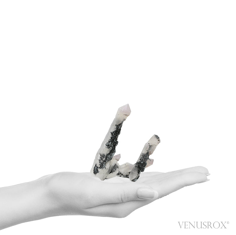 Hematite on Quartz Natural Double Terminated Point from the Huanggang Mines, Hexigten Banne, Inner Mongolia, China | Venusrox