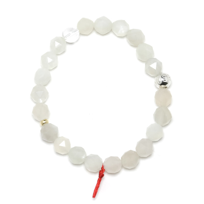 White Moonstone Bracelet from India | Venusrox