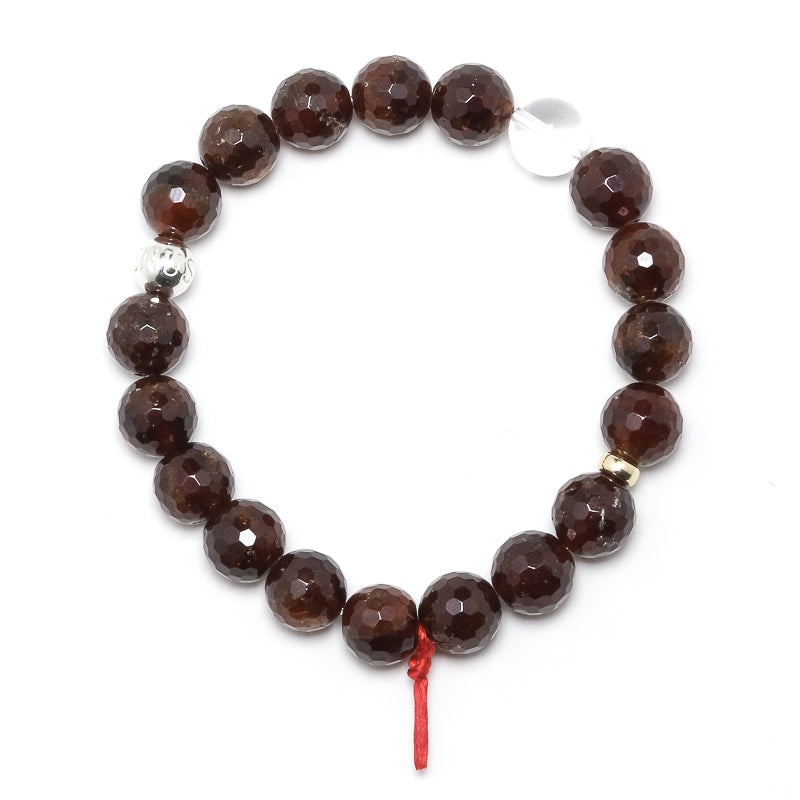 Hessonite Garnet Bead Bracelet from India | Venusrox