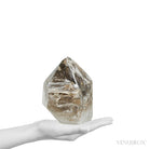 Smoky Phantom Elestial Quartz Part Polished/Part Natural Point from Brazil | Venusrox