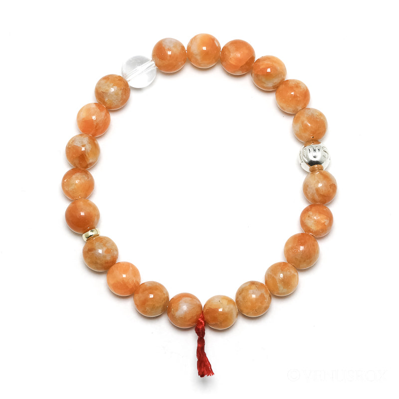 Orange Calcite Bead Bracelet from Brazil | Venusrox