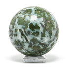 Smaragdite in Talc Polished Sphere from the Allalin Glacier, Valais, Switzerland | Venusrox