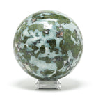 Smaragdite in Talc Polished Sphere from the Allalin Glacier, Valais, Switzerland | Venusrox