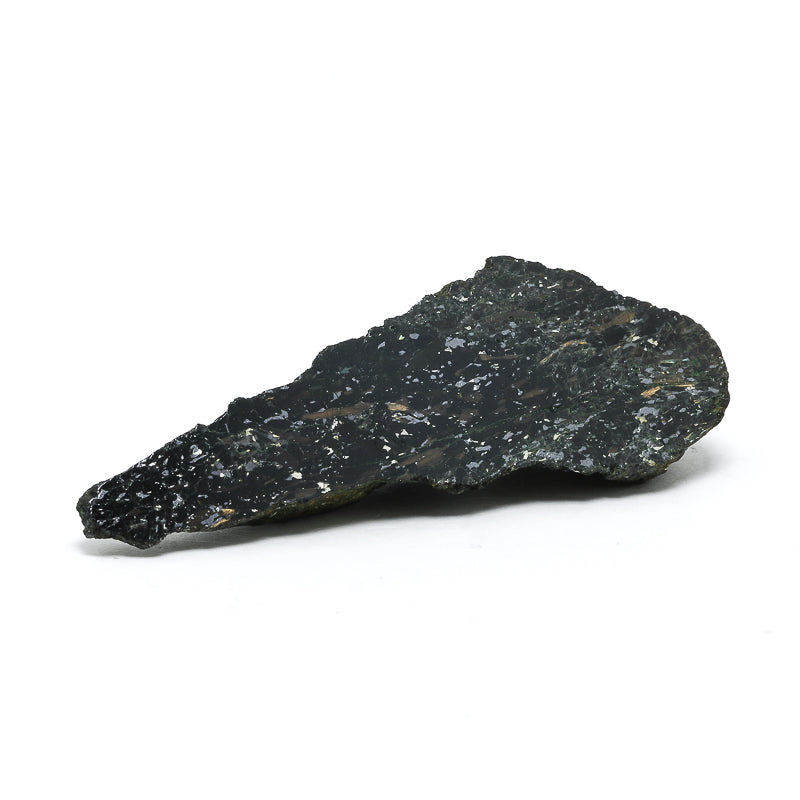 Nuummite Part Polished/Part Natural Crystal from Nuuk, Sermersooq, Greenland | Venusrox