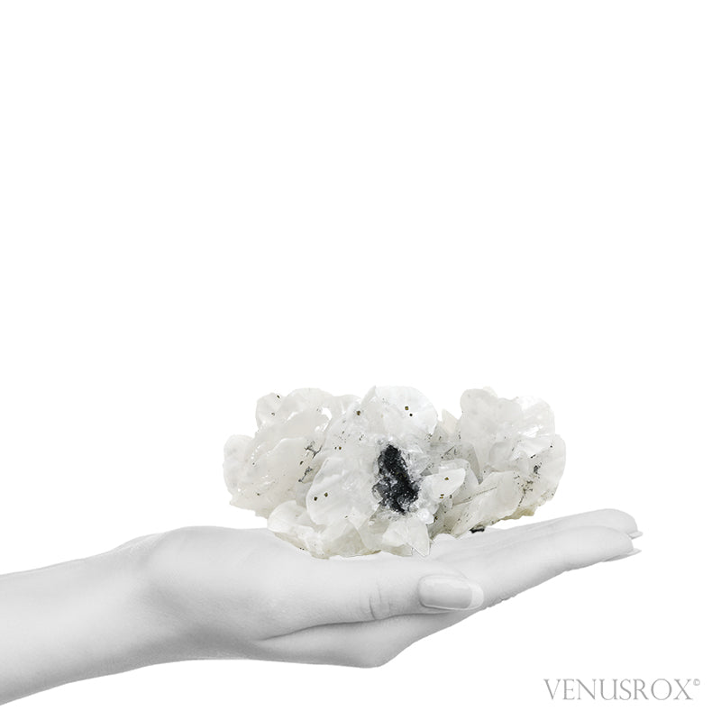 Calcite with Pyrite Natural Cluster from the Xianghualing Mine, Xianghualing Sn-Polymetallic Ore Field, Linwu Co., Chenzhou, Hunan, China | Venusrox