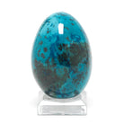 Chrysocolla with Malachite & Shattuckite Polished Egg from Namibia | Venusrox