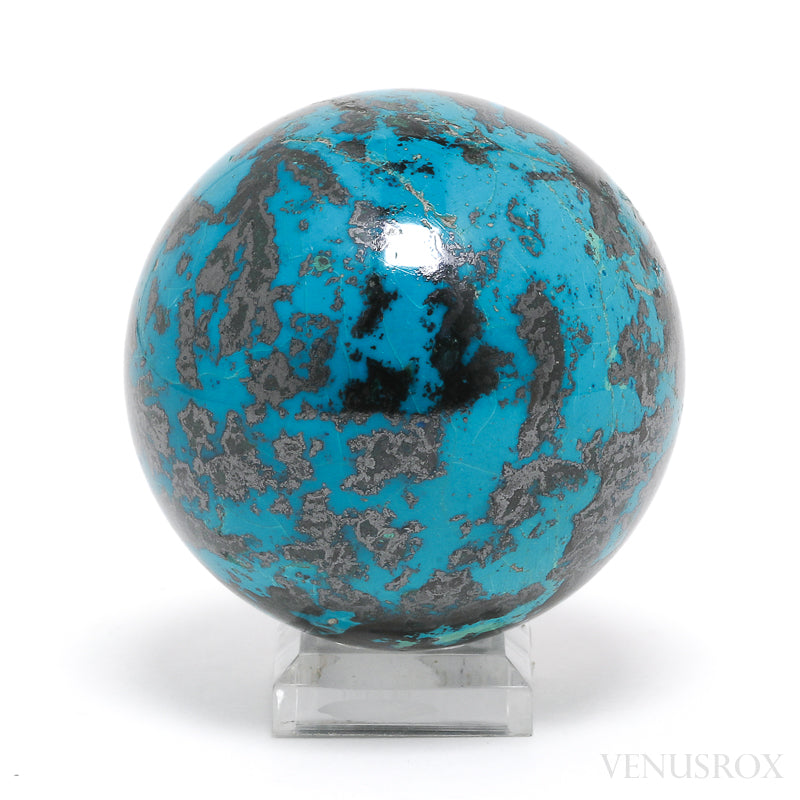 Chrysocolla with Cuprite Polished Sphere from the Democratic Republic of Congo | Venusrox