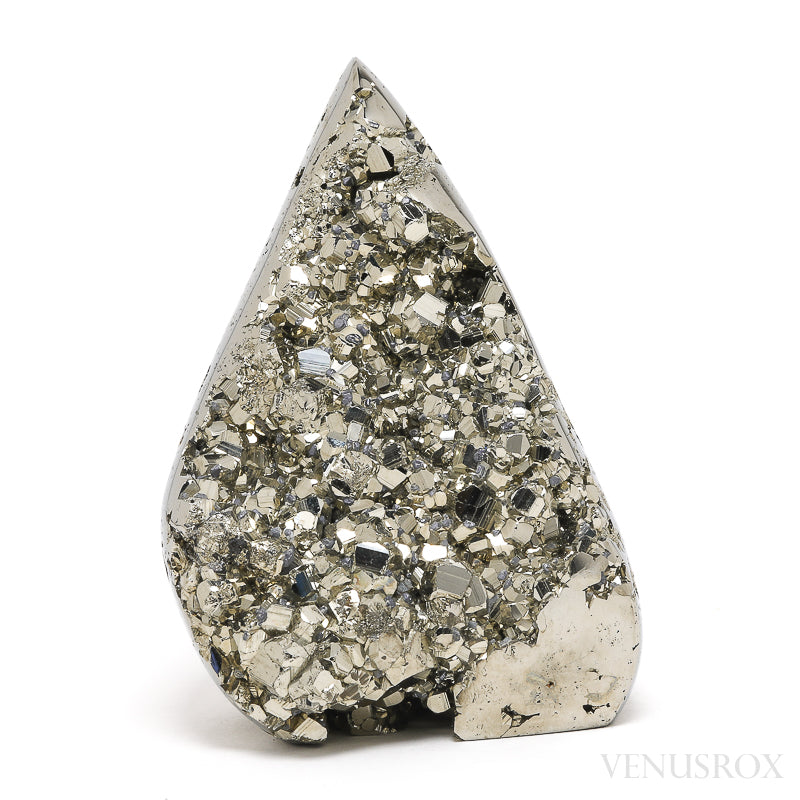 Pyrite Polished/Natural Geode Flame from Peru | Venusrox