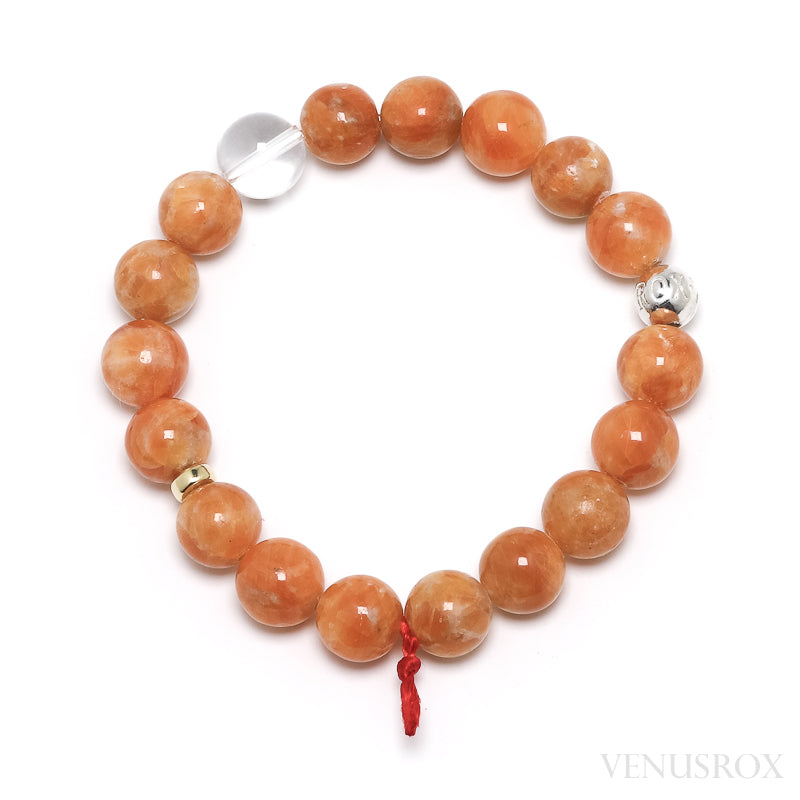 Orange Calcite Bead Bracelet from Brazil | Venusrox