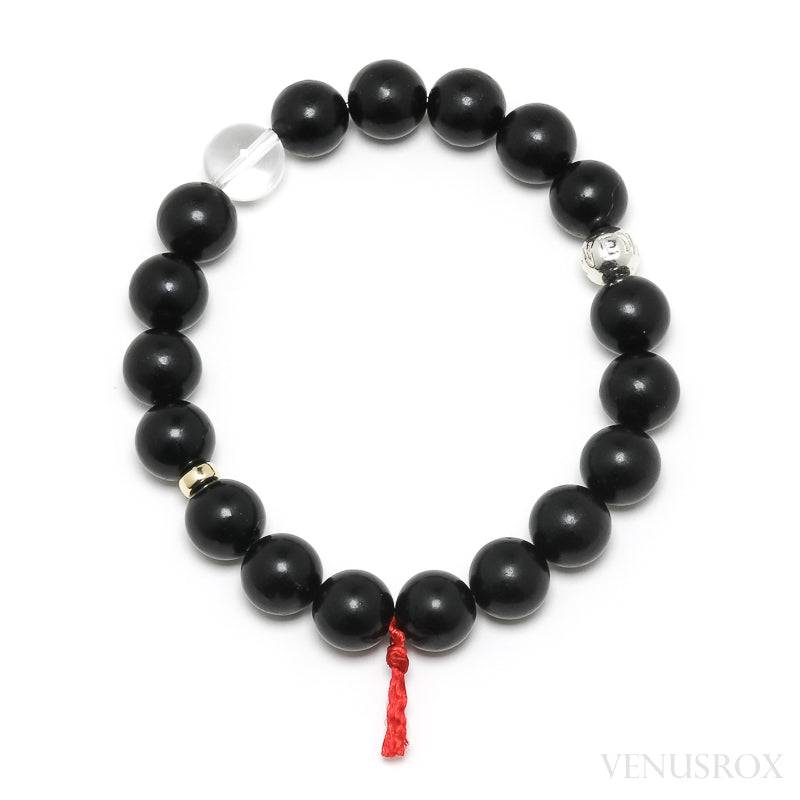 Jet Bead Bracelet from Mongolia | Venusrox