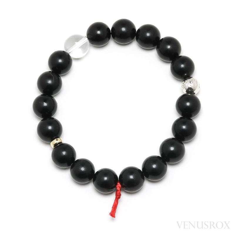 Jet Bead Bracelet from Mongolia | Venusrox
