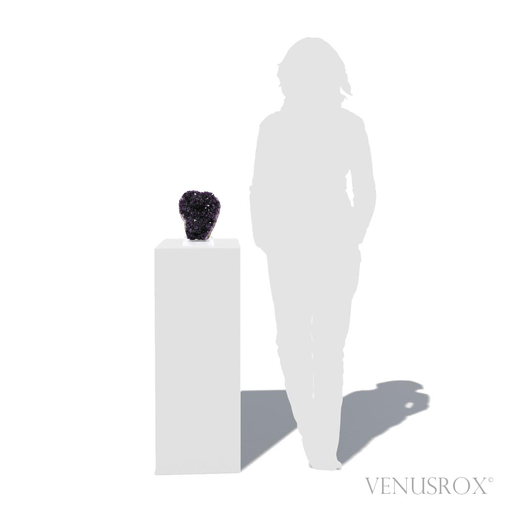 Amethyst with Agate Natural Cluster from Uruguay mounted on a bespoke stand | Venusrox