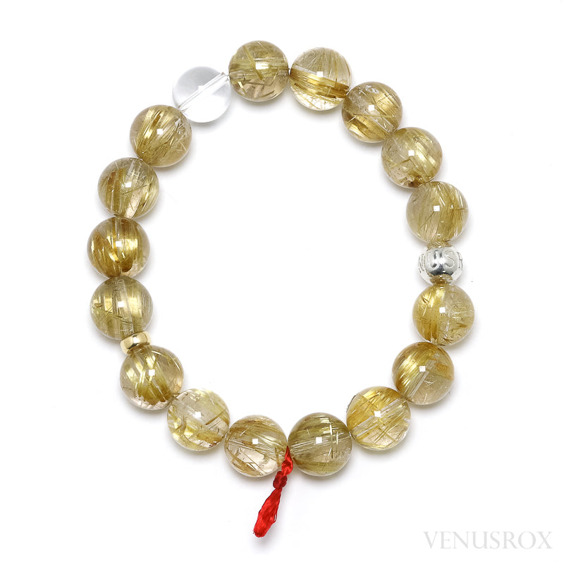 Golden Rutilated Quartz Bracelet from Brazil | Venusrox