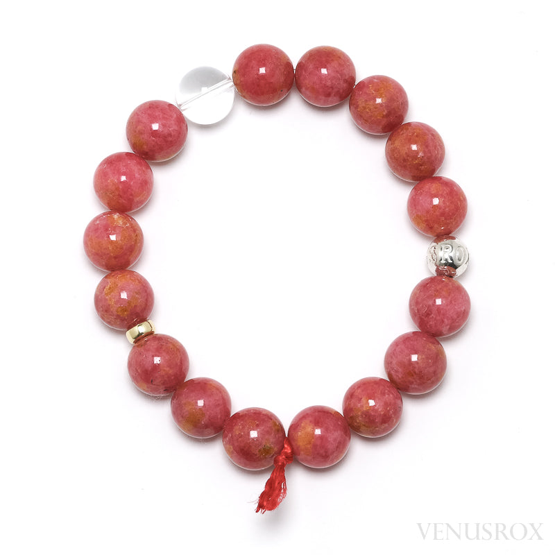 Rhodonite Bead Bracelet from Brazil | Venusrox