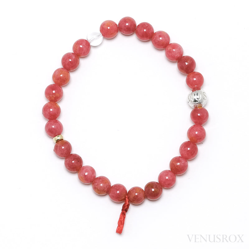 Rhodonite Bead Bracelet from Brazil | Venusrox