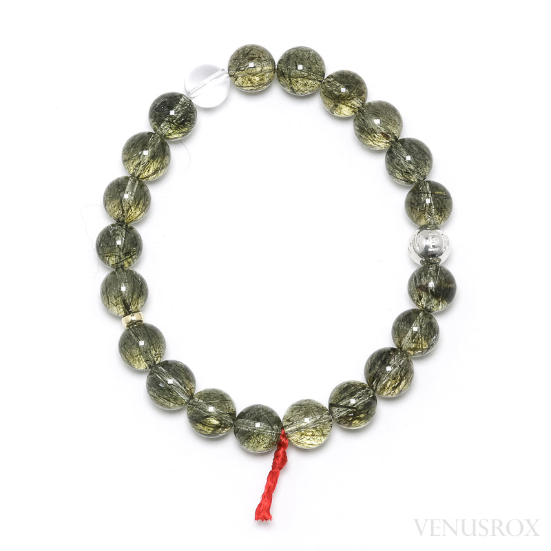 Actinolite in Quartz Bracelet from Brazil | Venusrox