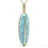 Larimar Polished Crystal Pendant from Dominican Republic, Caribbean Sea | Venusrox