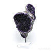 Amethyst with Agate Polished/Natural Cluster from Brazil mounted on a bespoke stand | Venusrox