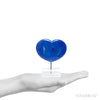 Lapis Lazuli Polished Heart from Afghanistan mounted on a bespoke stand | Venusrox