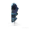 Azurite & Shattuckite Part Polished/Part Natural Crystal from Russia mounted on a bespoke stand | Venusrox