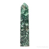 Ruby and Fuchsite Polished Point from Karnataka, India | Venusrox