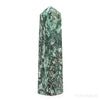 Ruby and Fuchsite Polished Point from Karnataka, India | Venusrox