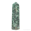Ruby and Fuchsite Polished Point from Karnataka, India | Venusrox