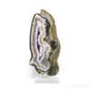 Amethyst with Quartz & Agate Polished/Natural Slice from Uruguay mounted on a bespoke stand  | Venusrox