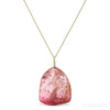 Pink Tourmaline Polished Slice Pendant from Russia | Venusrox