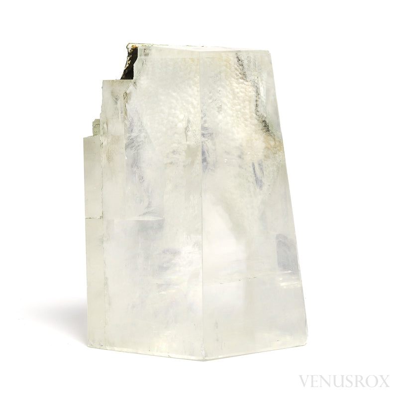 Calcite with Okenite & Matrix Part Polished/Part Natural Crystal from India | Venusrox