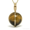 Tigers Eye Polished Sphere Pendant from South Africa | Venusrox